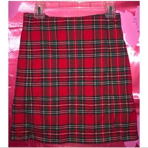 John Galt/Brandy Melville Plaid Cara Skirt